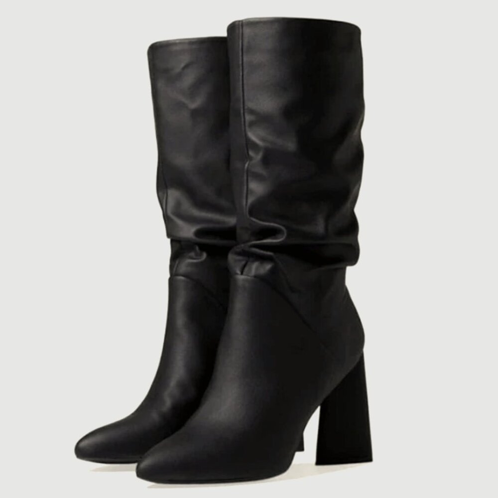 DV Dolce Vita Slouch High Heel Mid-Calf Black Boots Size: 8 NWOB
